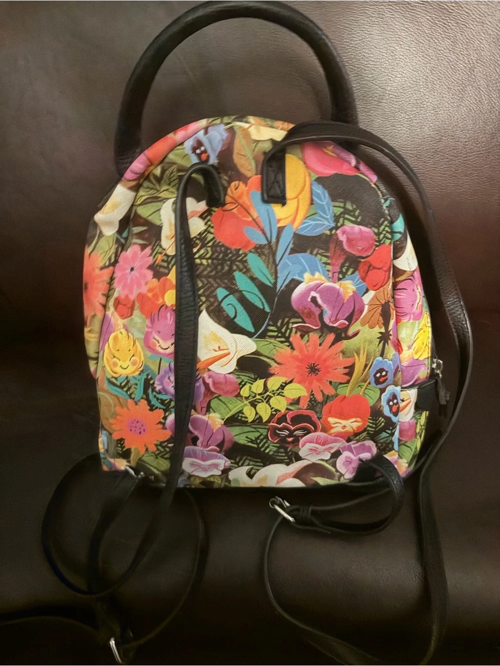 Rare Alice in Wonderland Floral Mini Backpack - Multicolor